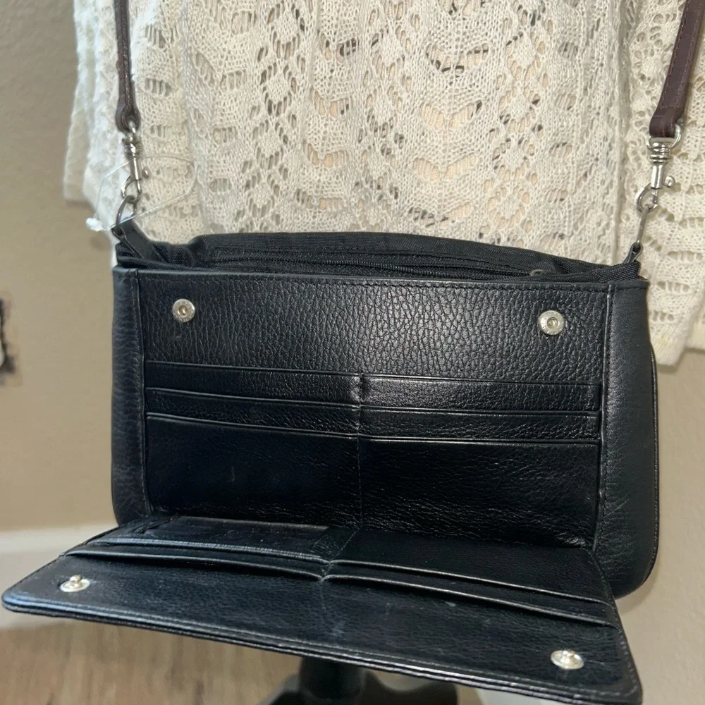 Black and Brown Brighton Crossbody - Picture 3 of 5